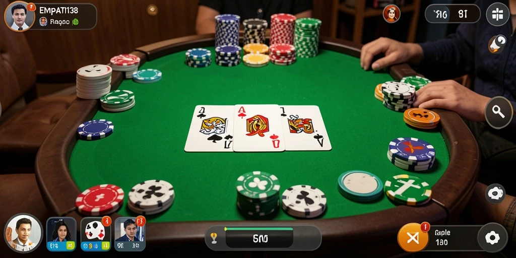 Tampilan gameplay seru dari EMPATI138 yang penuh tantangan Gaple.