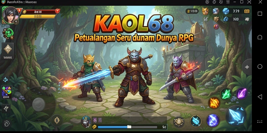 Tampilan gameplay RPG yang memukau di KAOL68.