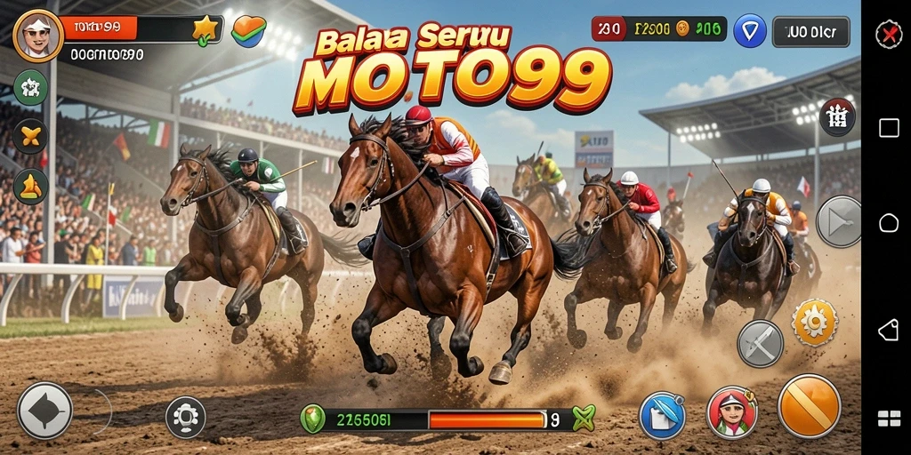 Gameplay Racing TOTO99 yang menegangkan dan mendebarkan.